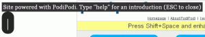 Empty PodiPodi command box.